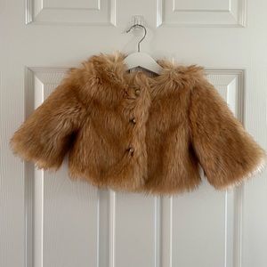 Janie and Jack Toddler The Festive Faux Fur Jacket
